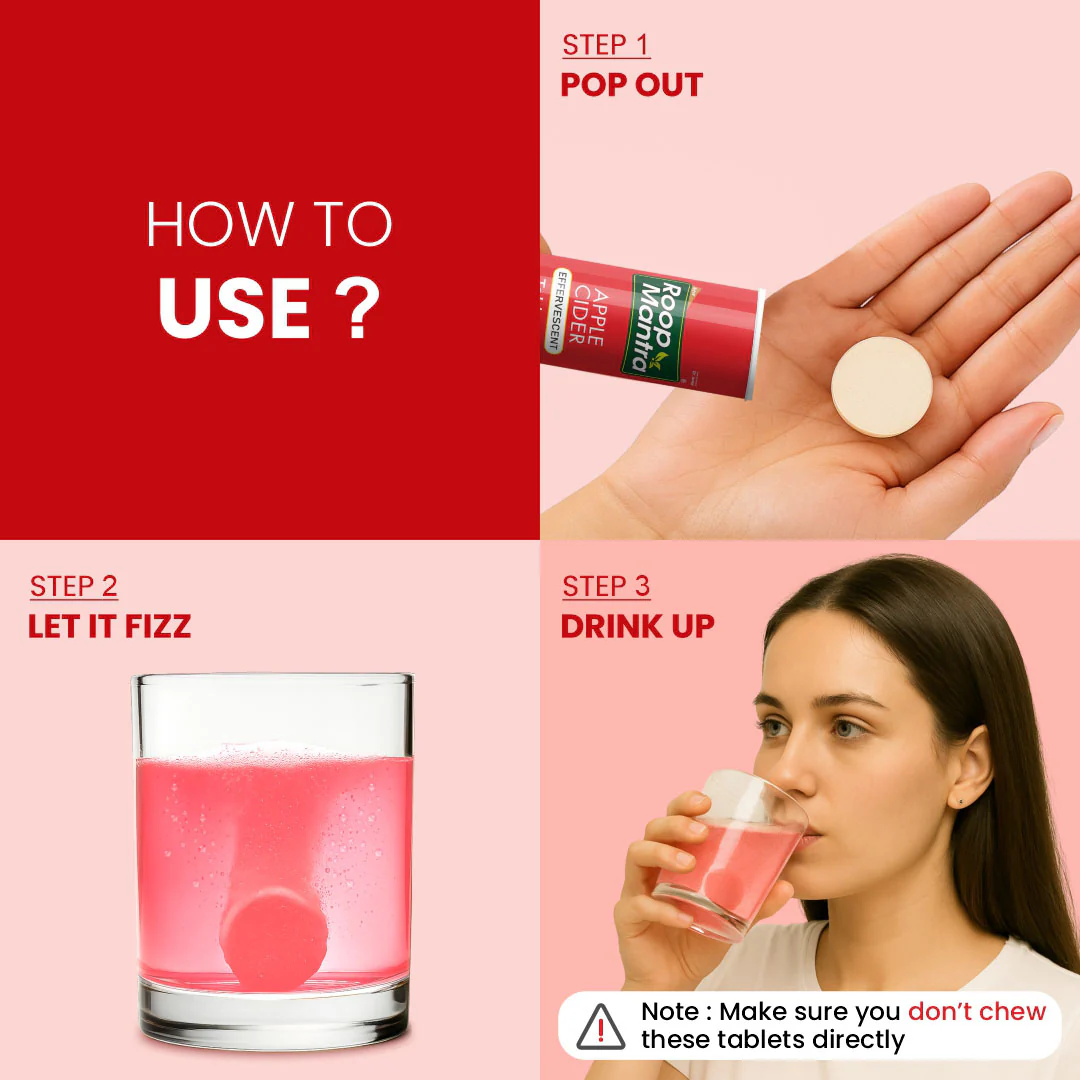 Roop Mantra Apple Cider Effervescent Tablets - Image 8