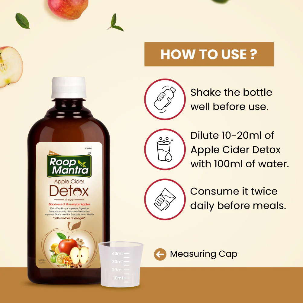 Roop Mantra Apple Cider Vinegar - 500ml - Image 7