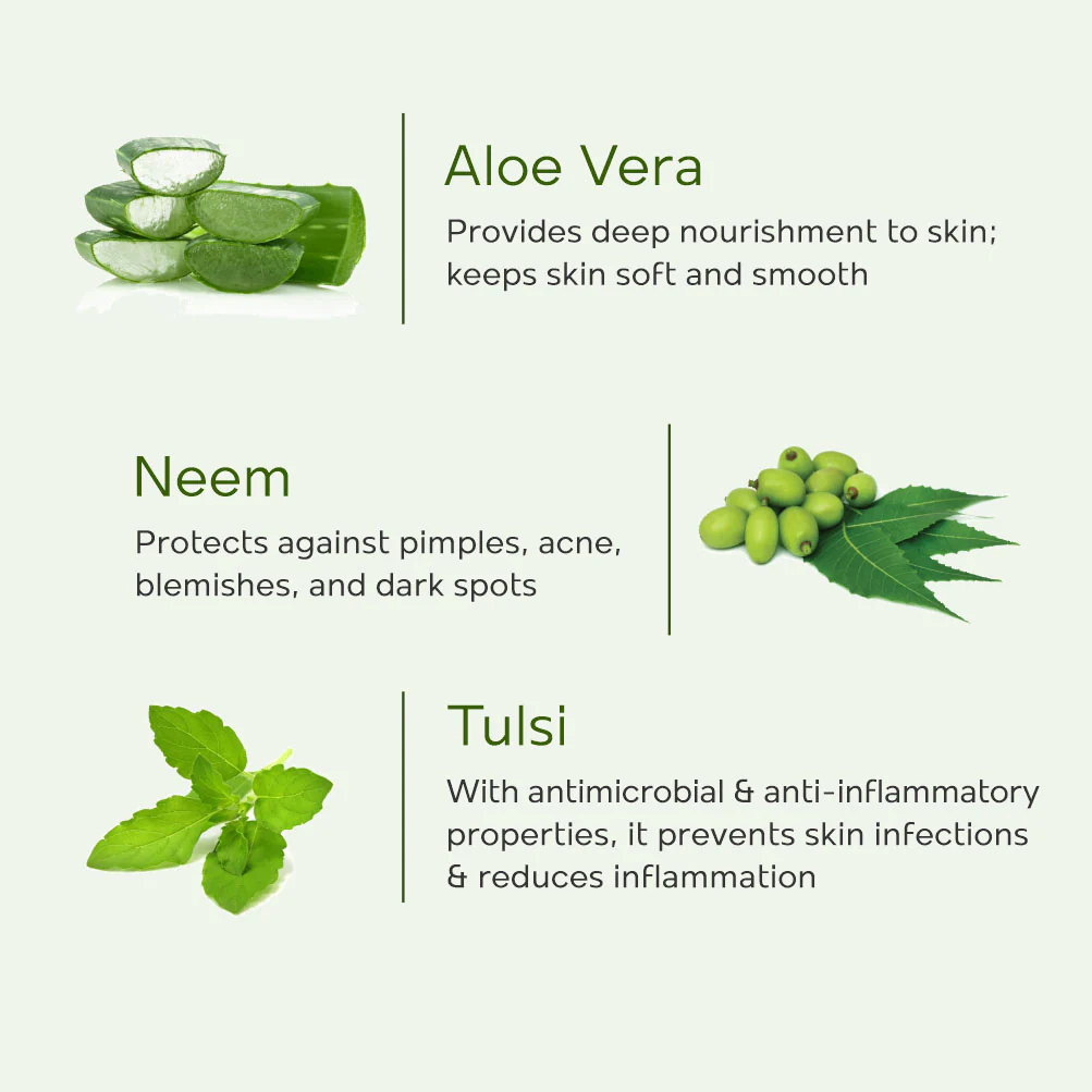 Roop Mantra Ayurvedic Aloe Vera Face Wash - 115ml - Image 3