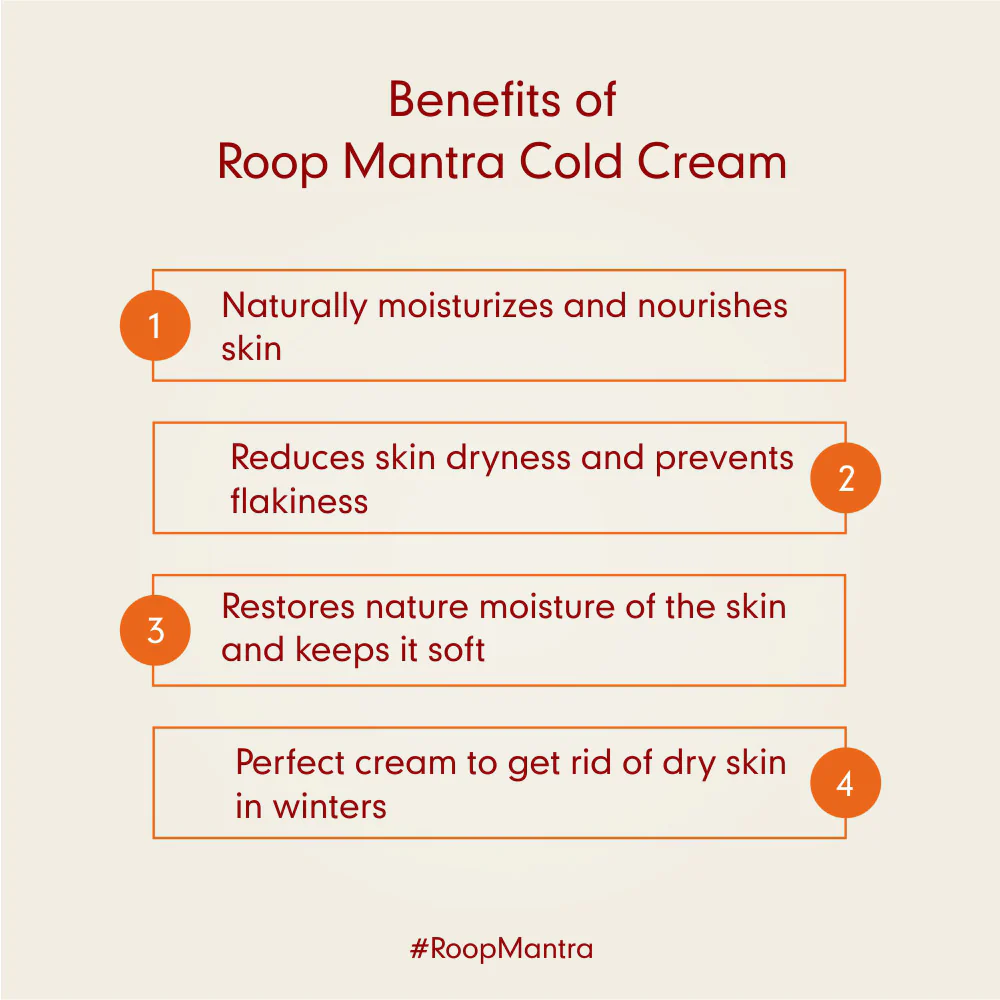 Roop Mantra Ayurvedic Cold Cream - 100g - Image 5