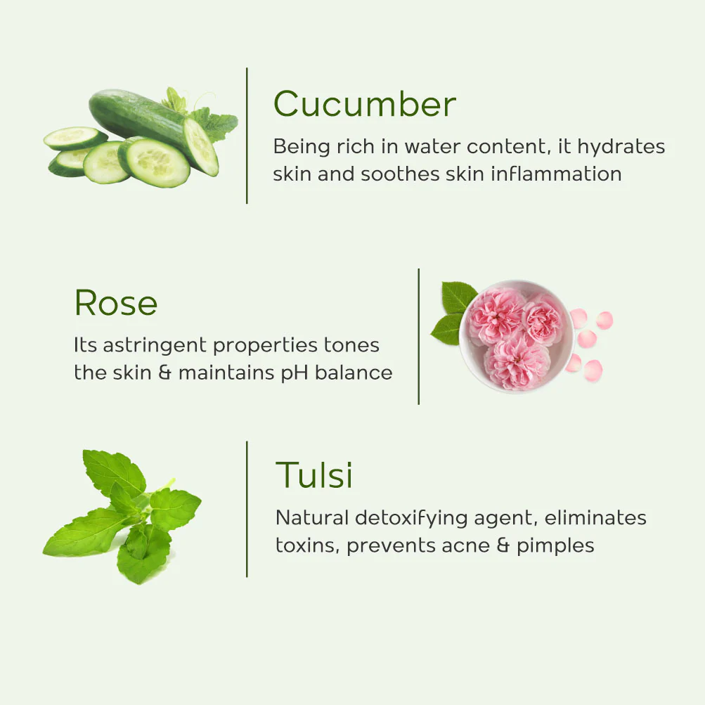 Roop Mantra Ayurvedic Cucumber Face Wash - Image 3
