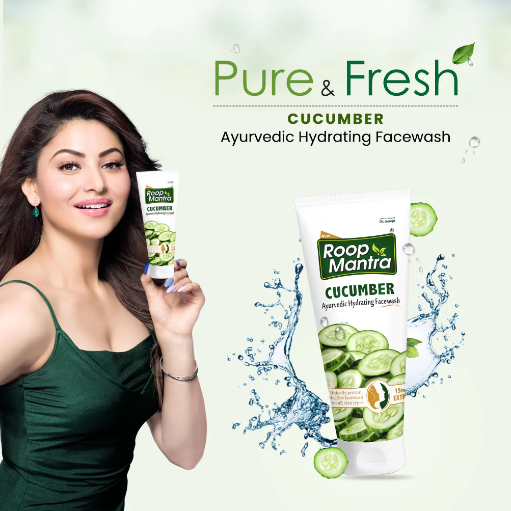 Roop Mantra Ayurvedic Cucumber Face Wash - Image 6