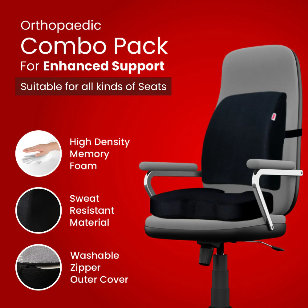 Dr. Ortho Back Support and Coccyx Cushion Combo - Image 3