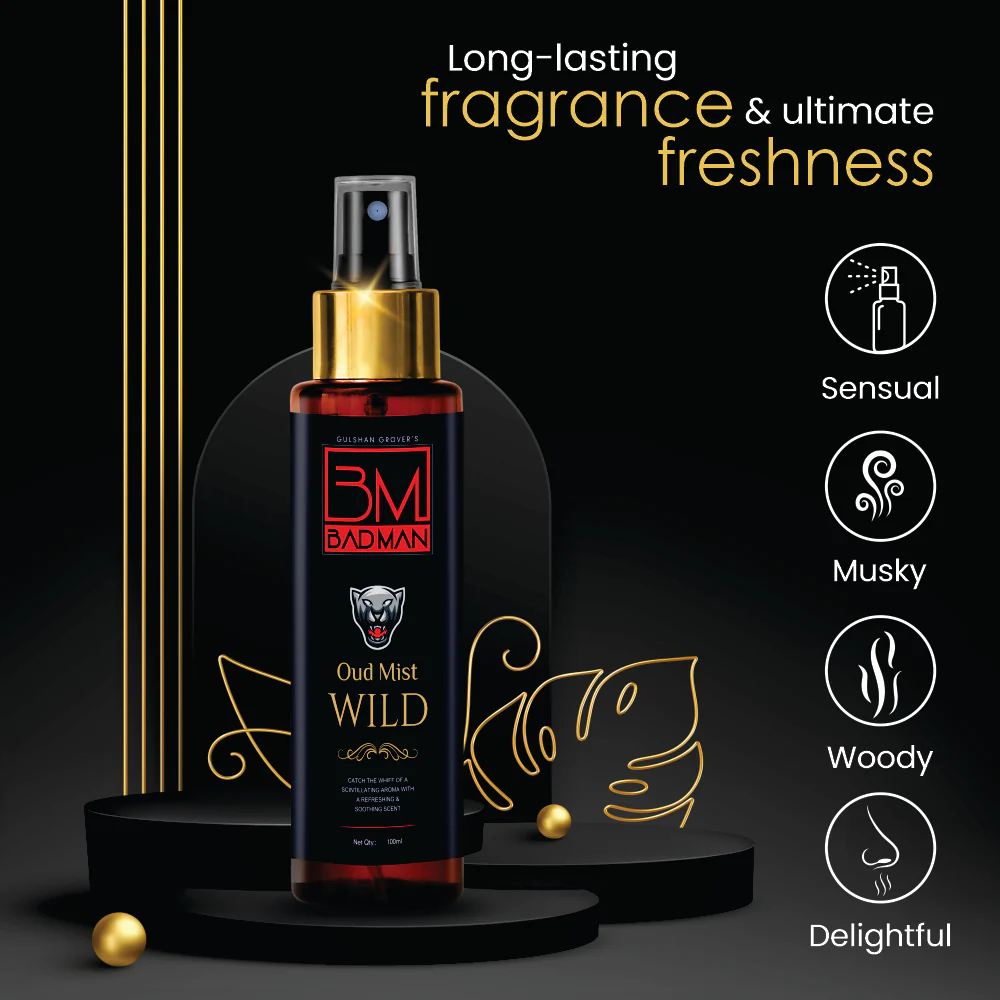 BADMAN Premium Wild Oud Mist Spray, 100ml - Image 4