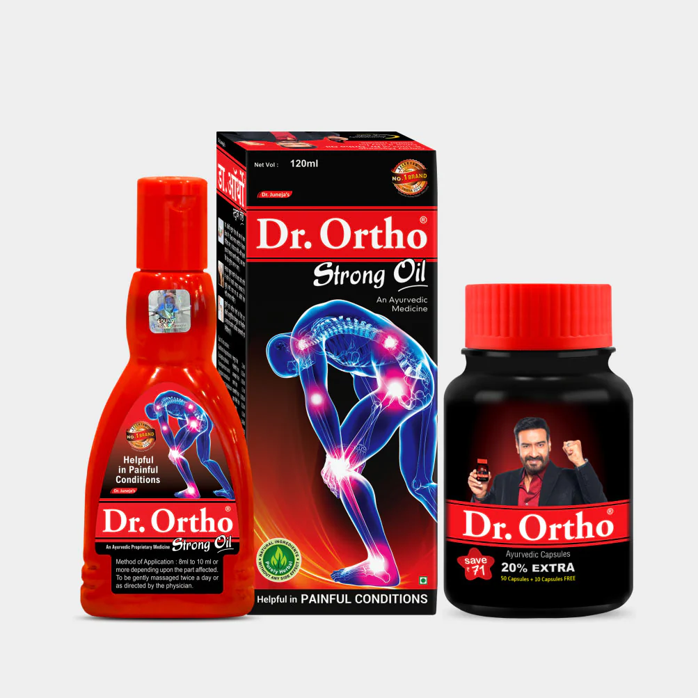 Combo for Old Age Joint Problems (Strong Oil, Capsules)