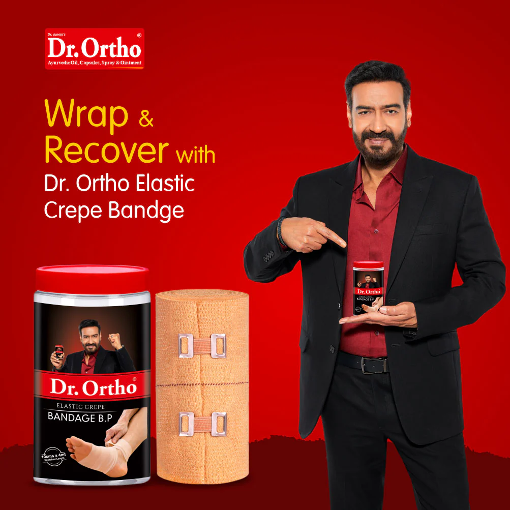 Dr. Ortho Elastic Crepe Bandage - 10cm x 4mt (Pack of 2) - Image 10