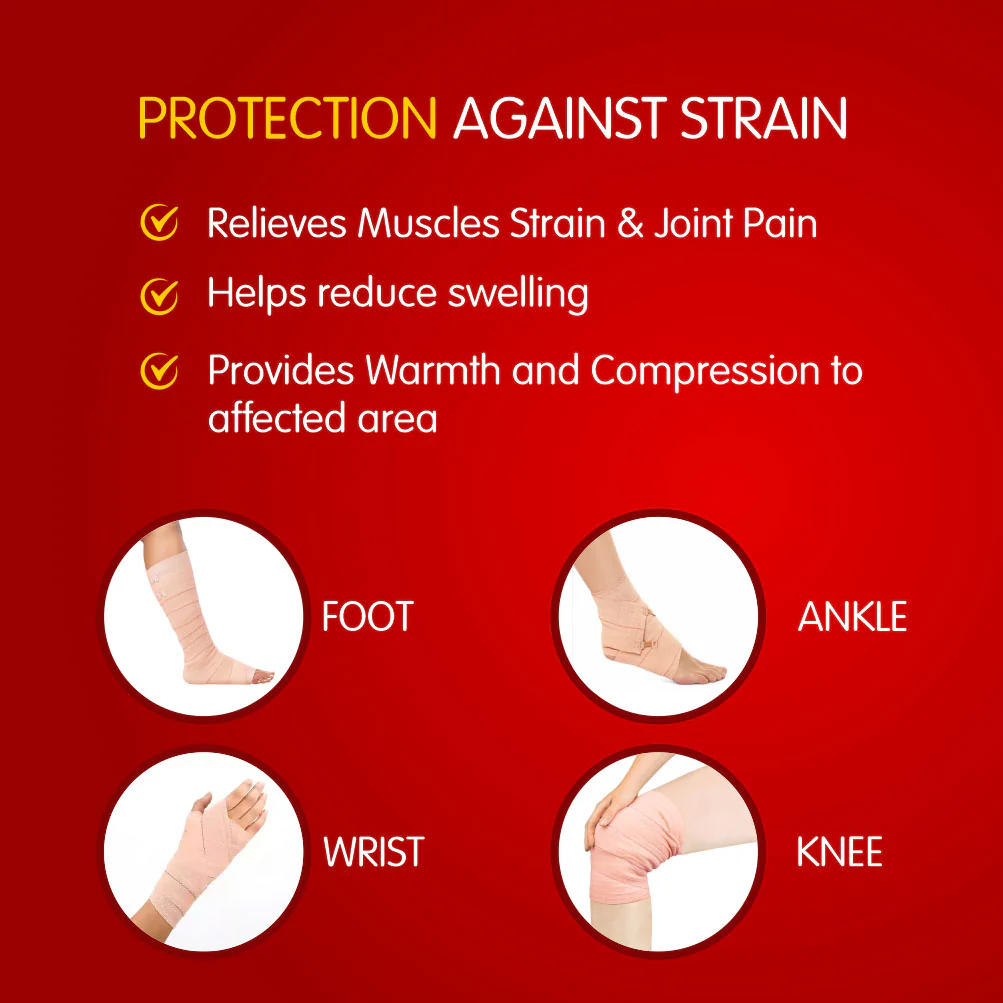 Dr. Ortho Elastic Crepe Bandage - 10cm x 4mt (Pack of 2) - Image 4