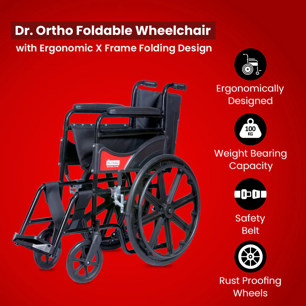 Dr. Ortho Foldable Wheel Chair - Image 5