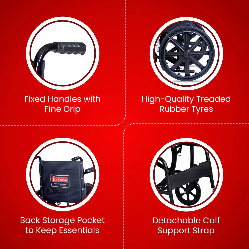 Dr. Ortho Foldable Wheel Chair - Image 7
