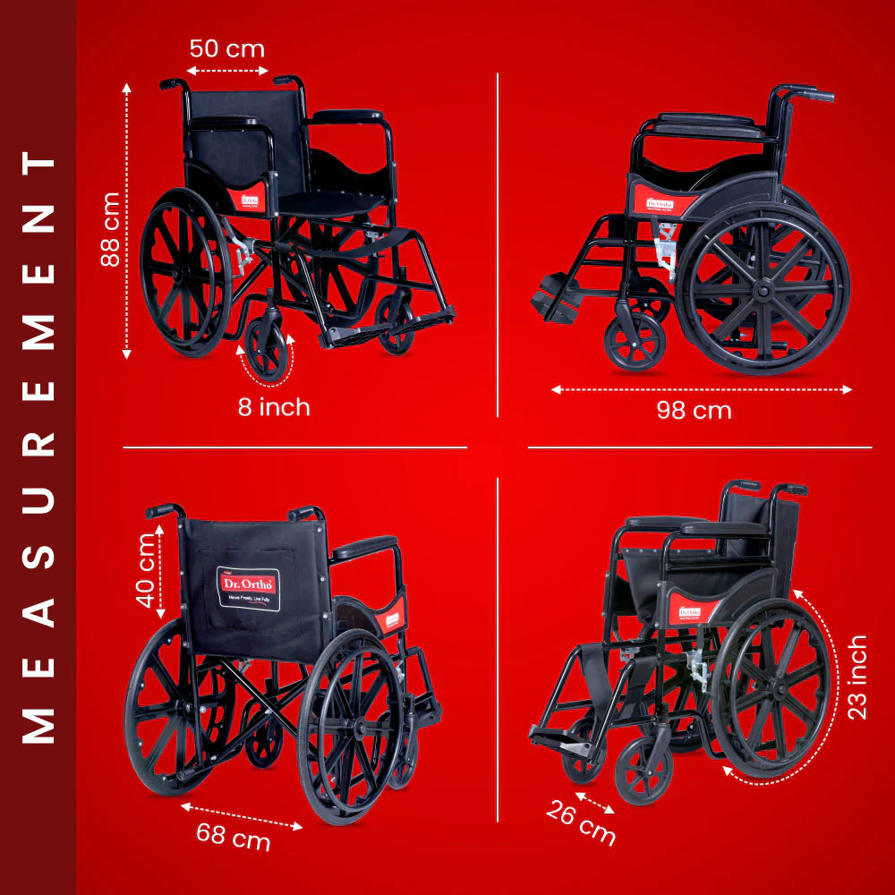 Dr. Ortho Foldable Wheel Chair - Image 9