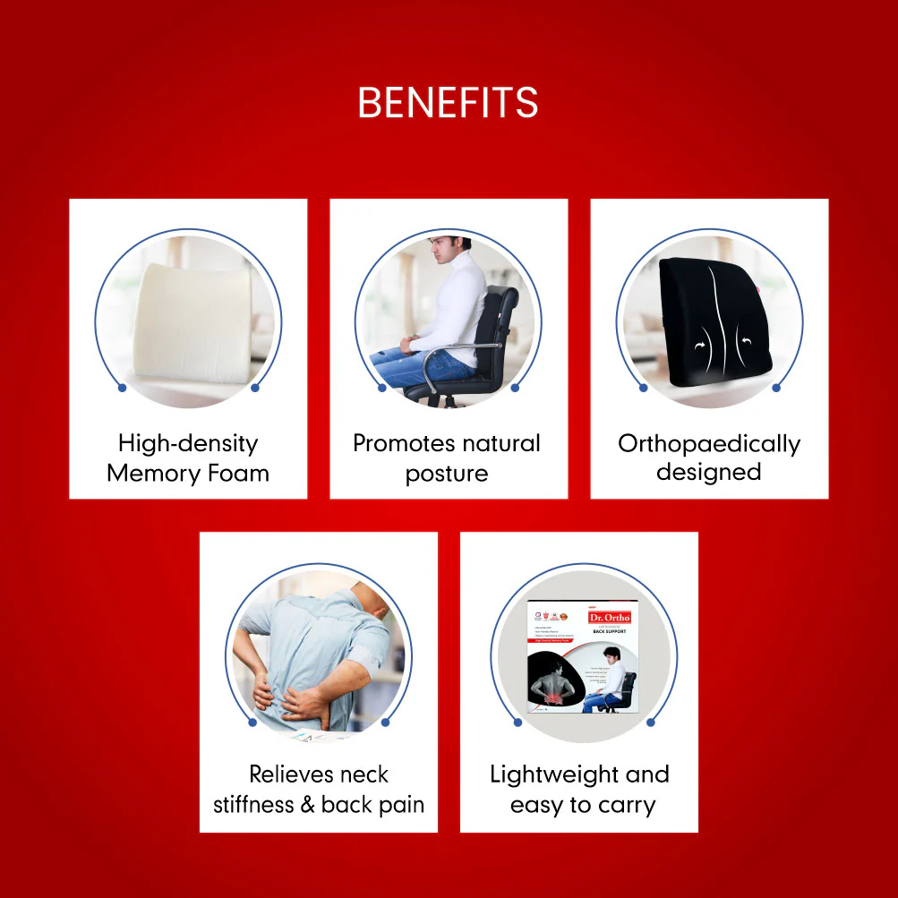 Dr. Ortho Orthopedic Back Support [Memory Foam] - Image 6