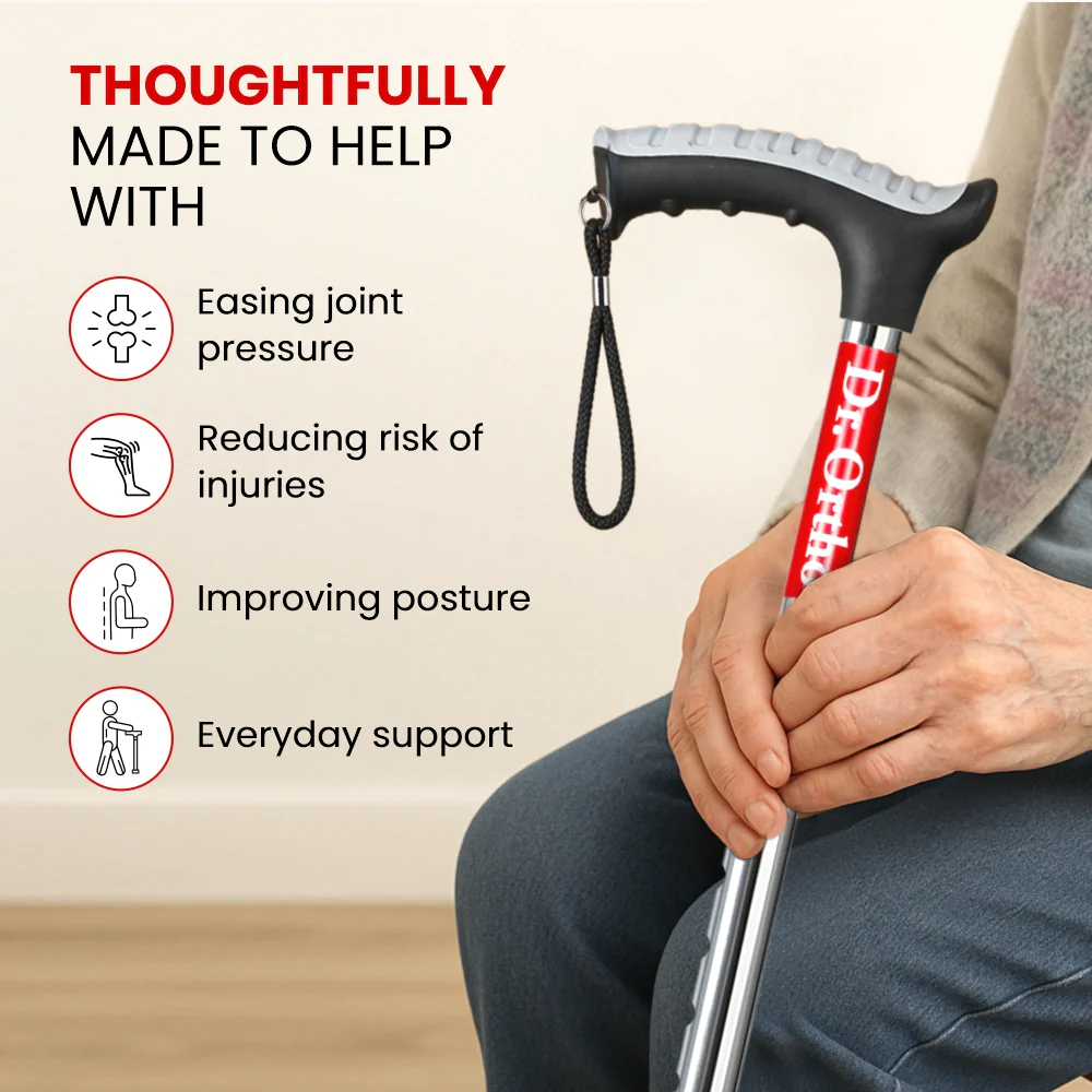 Dr. Ortho Quadripod Adjustable Walking Stick - Image 7