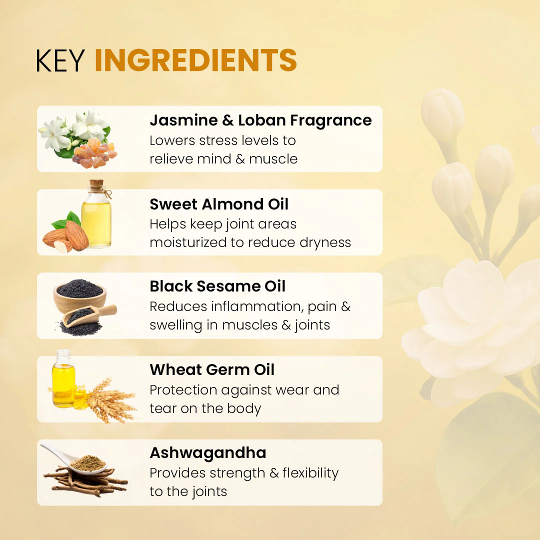Dr. Ortho Jasmine & Loban Body Massage Oil - 250ml - Image 3