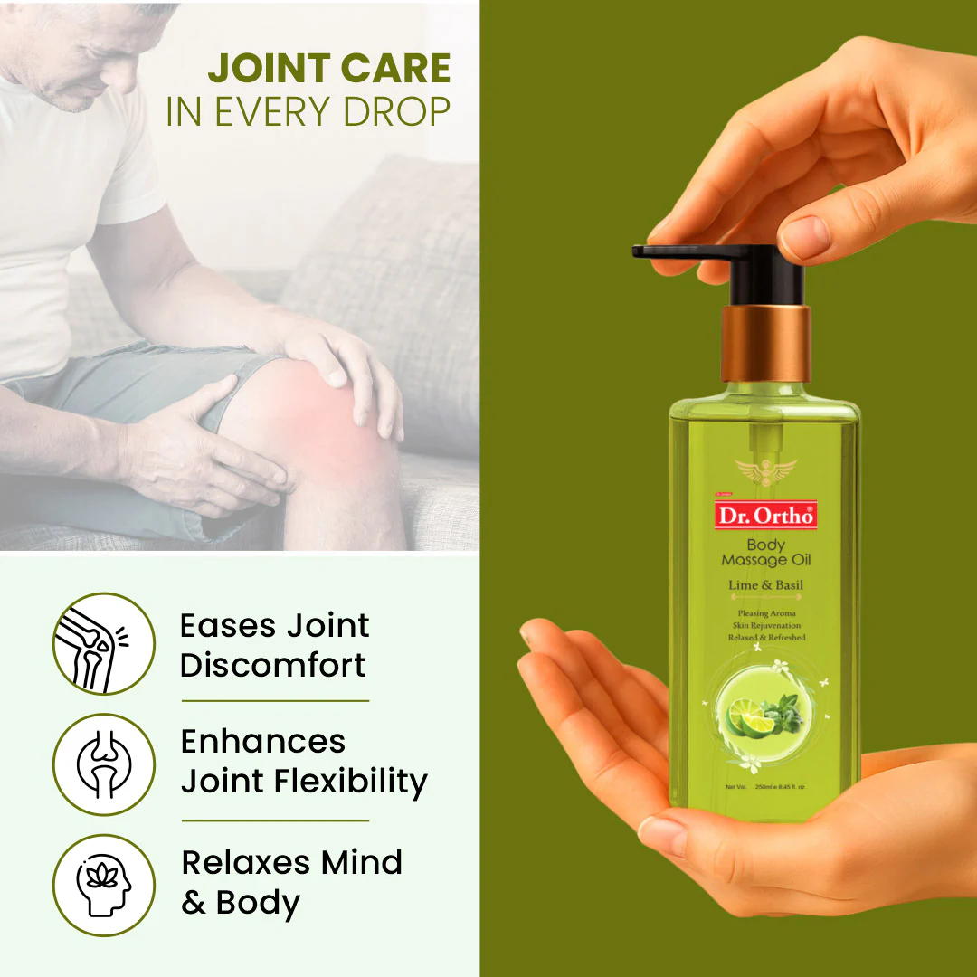 Dr. Ortho Lime & Basil Body Massage Oil - 250ml - Image 7