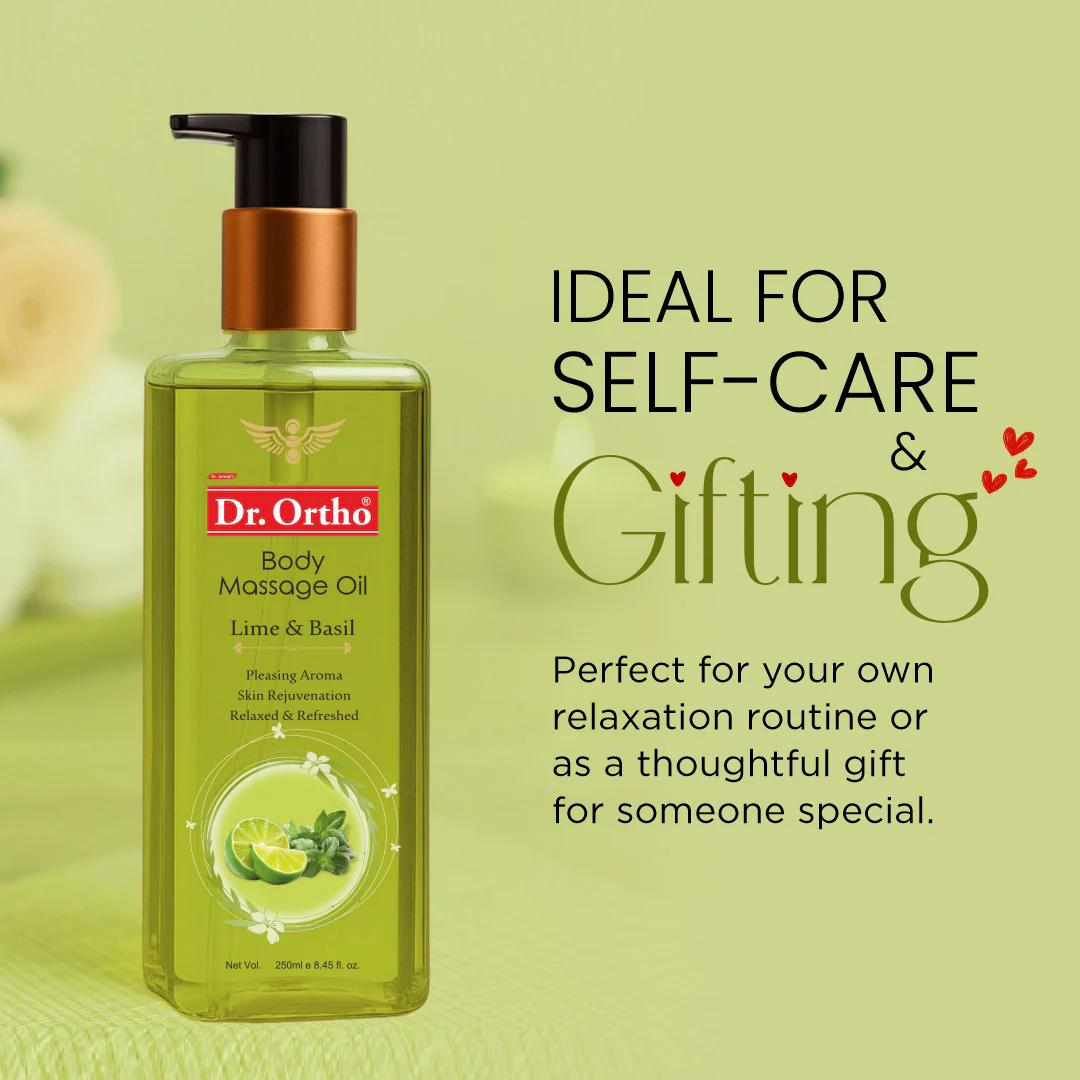 Dr. Ortho Lime & Basil Body Massage Oil - 250ml - Image 8
