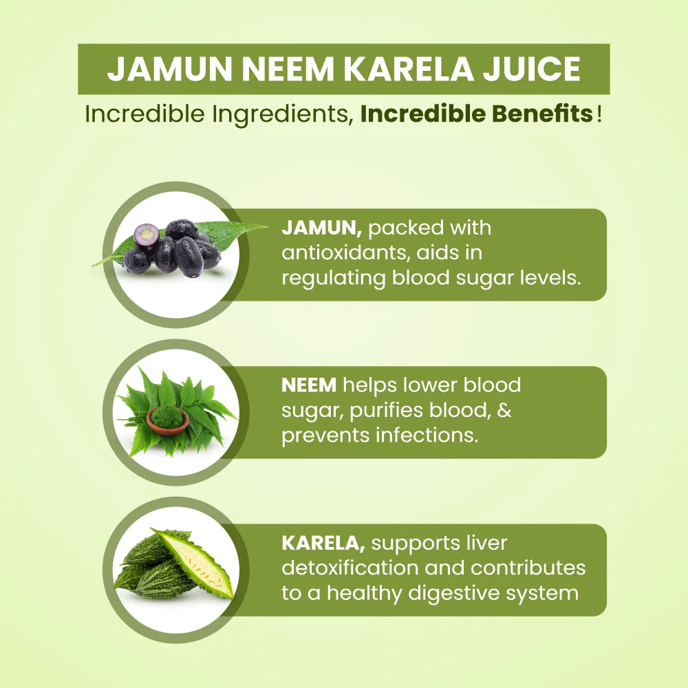 Madhumani Jamun Neem Karela Juice - 500ml - Image 6