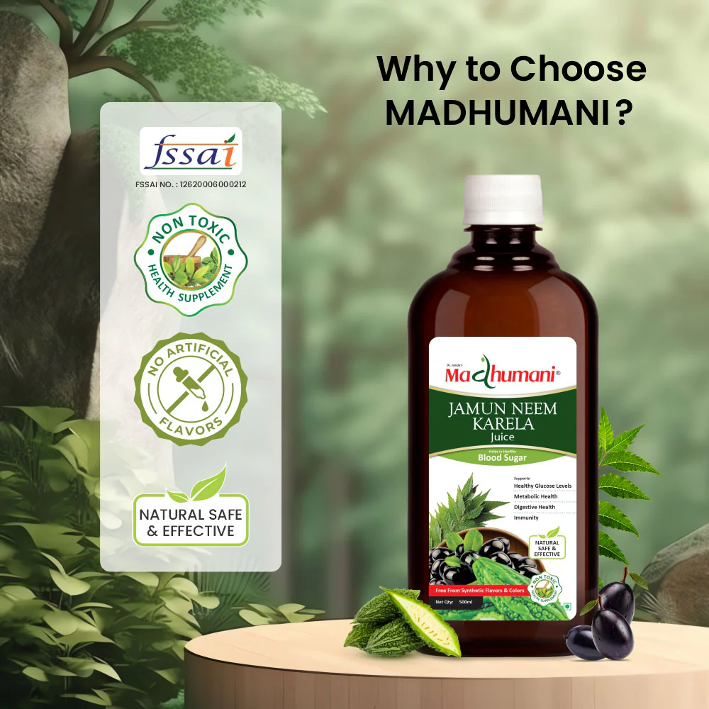 Madhumani Jamun Neem Karela Juice - 500ml - Image 9