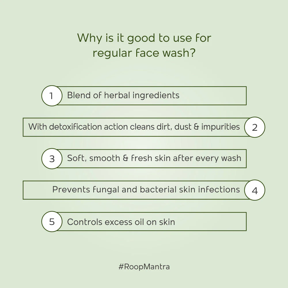 Roop Mantra Ayurvedic Neem Face Wash - 50ml - Image 5
