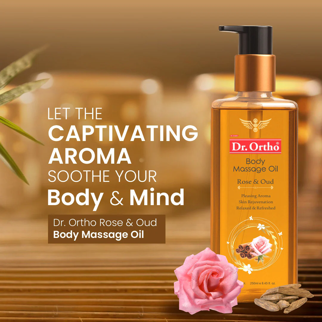 Dr. Ortho Rose & Oud Body Massage Oil - 250ml - Image 5