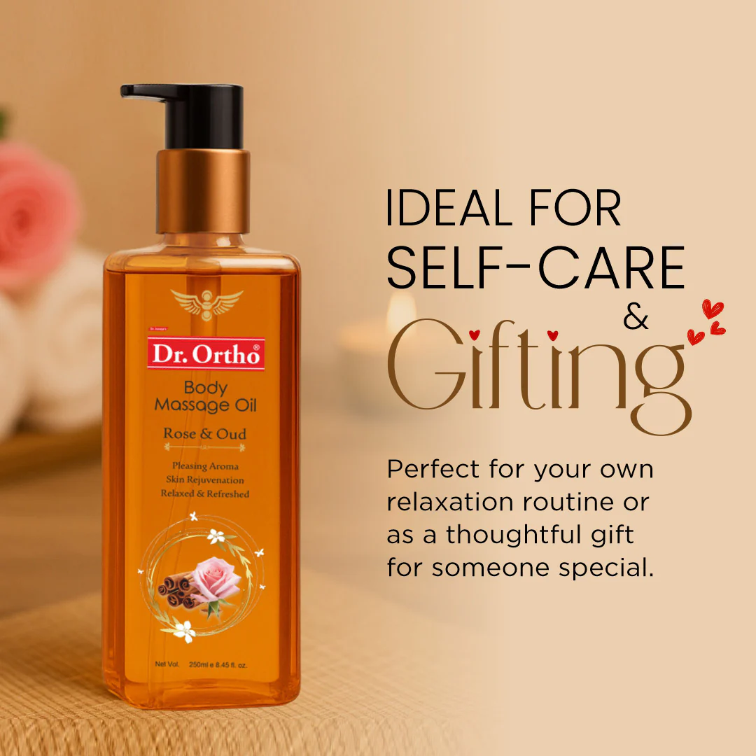 Dr. Ortho Rose & Oud Body Massage Oil - 250ml - Image 8