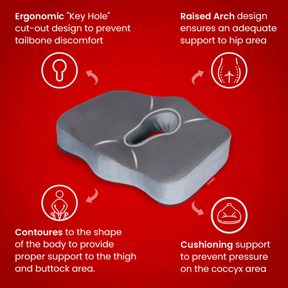 Dr. Ortho Premium Coccyx Seat Cushion - Image 5