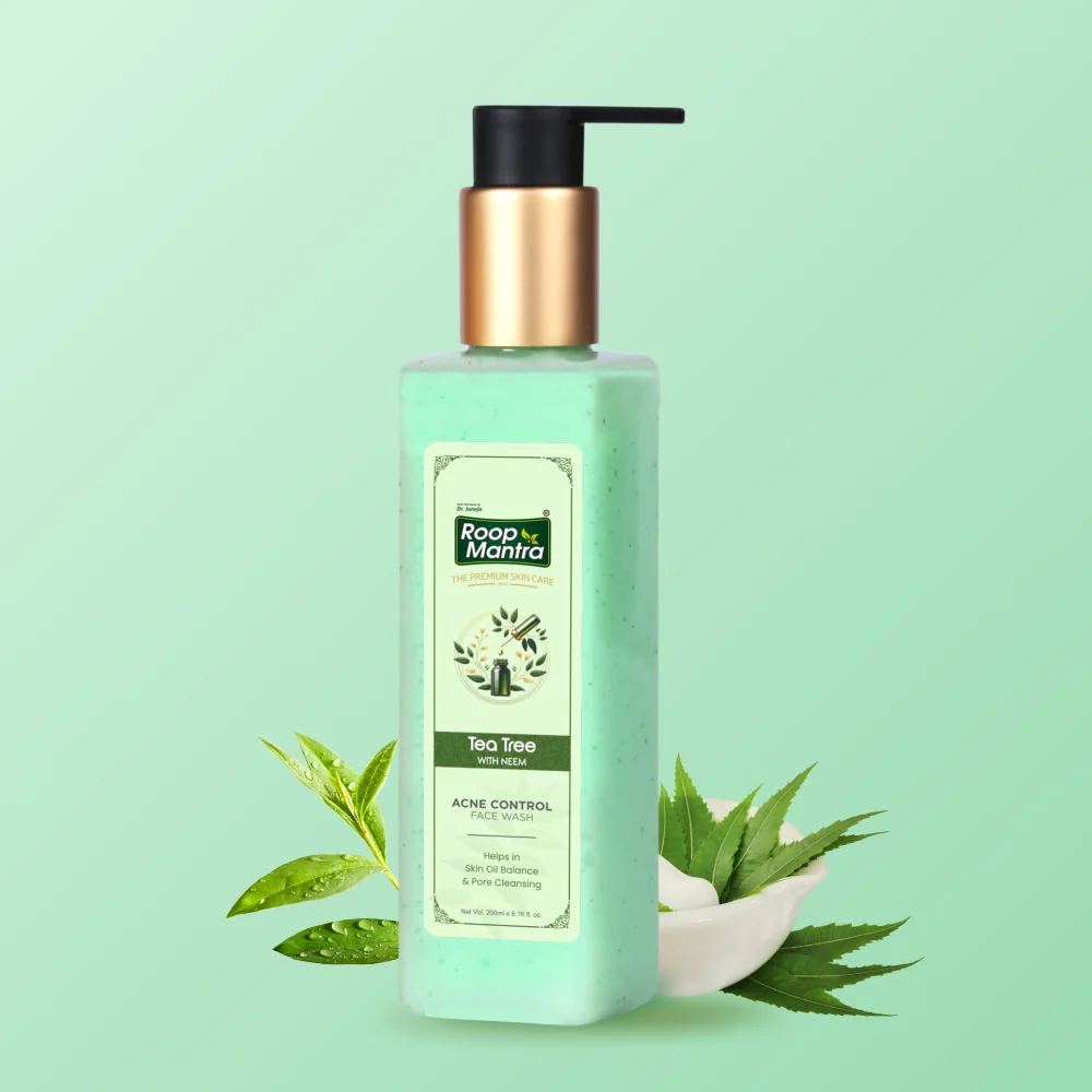 Roop Mantra Tea Tree Acne Control Face Wash - 200ml - Image 3