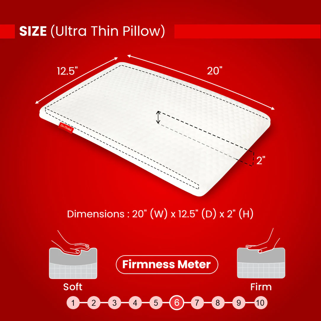Dr. Ortho Orthopaedic Ultra Thin Pillow - Image 9