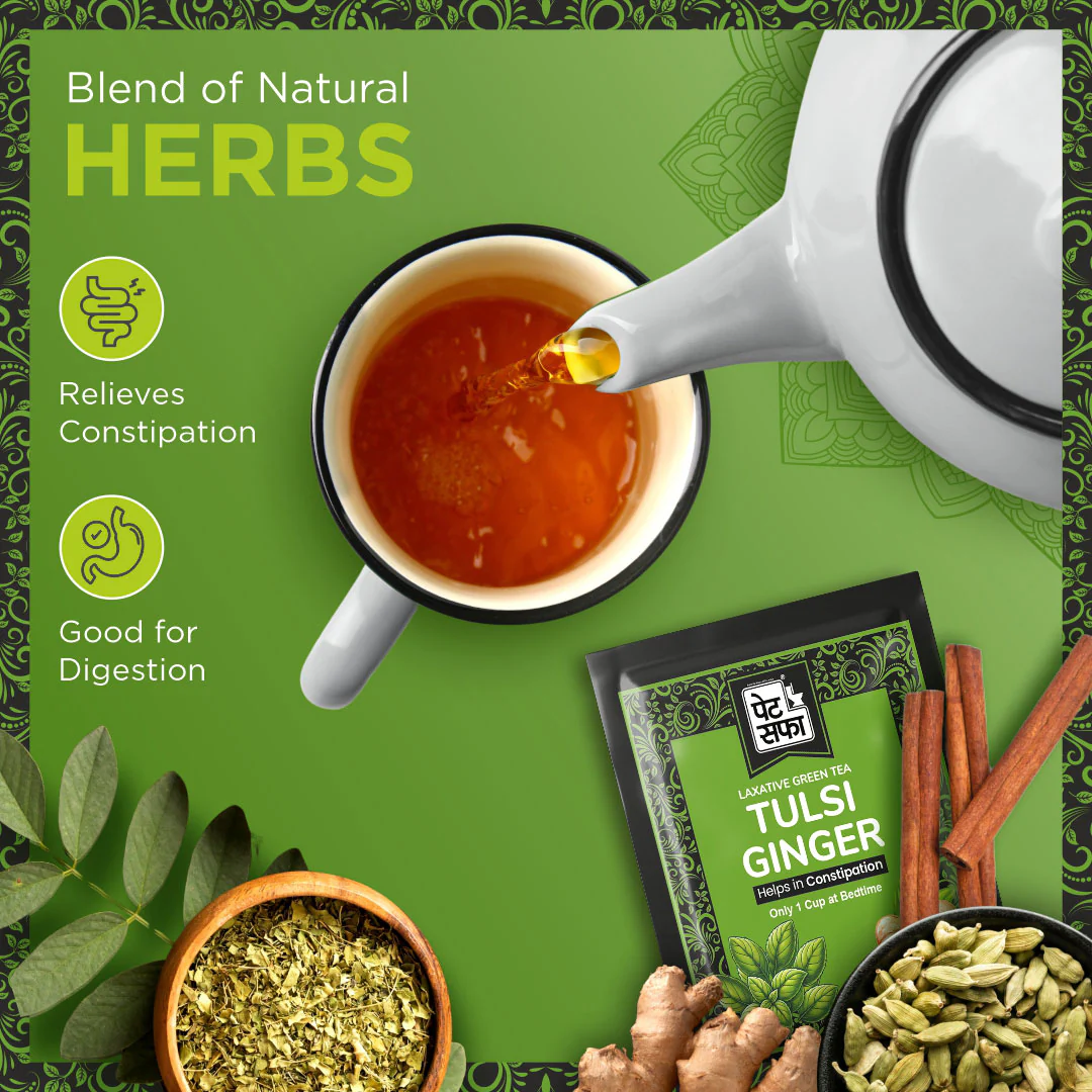 Pet Saffa Tulsi Ginger Laxative Green Tea - Image 3