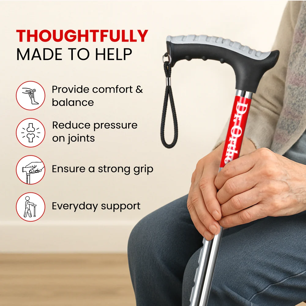 Dr. Ortho L-Type Adjustable Walking Stick - Image 7