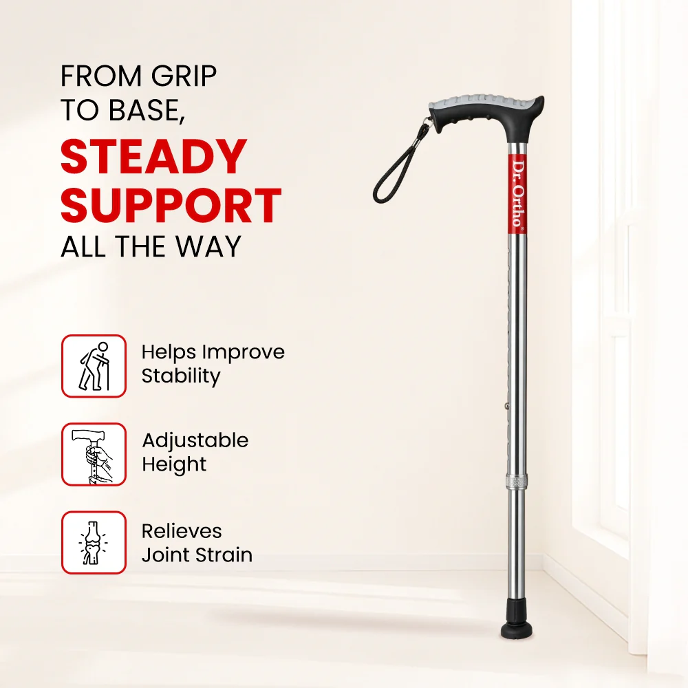 Dr. Ortho L-Type Adjustable Walking Stick - Image 8